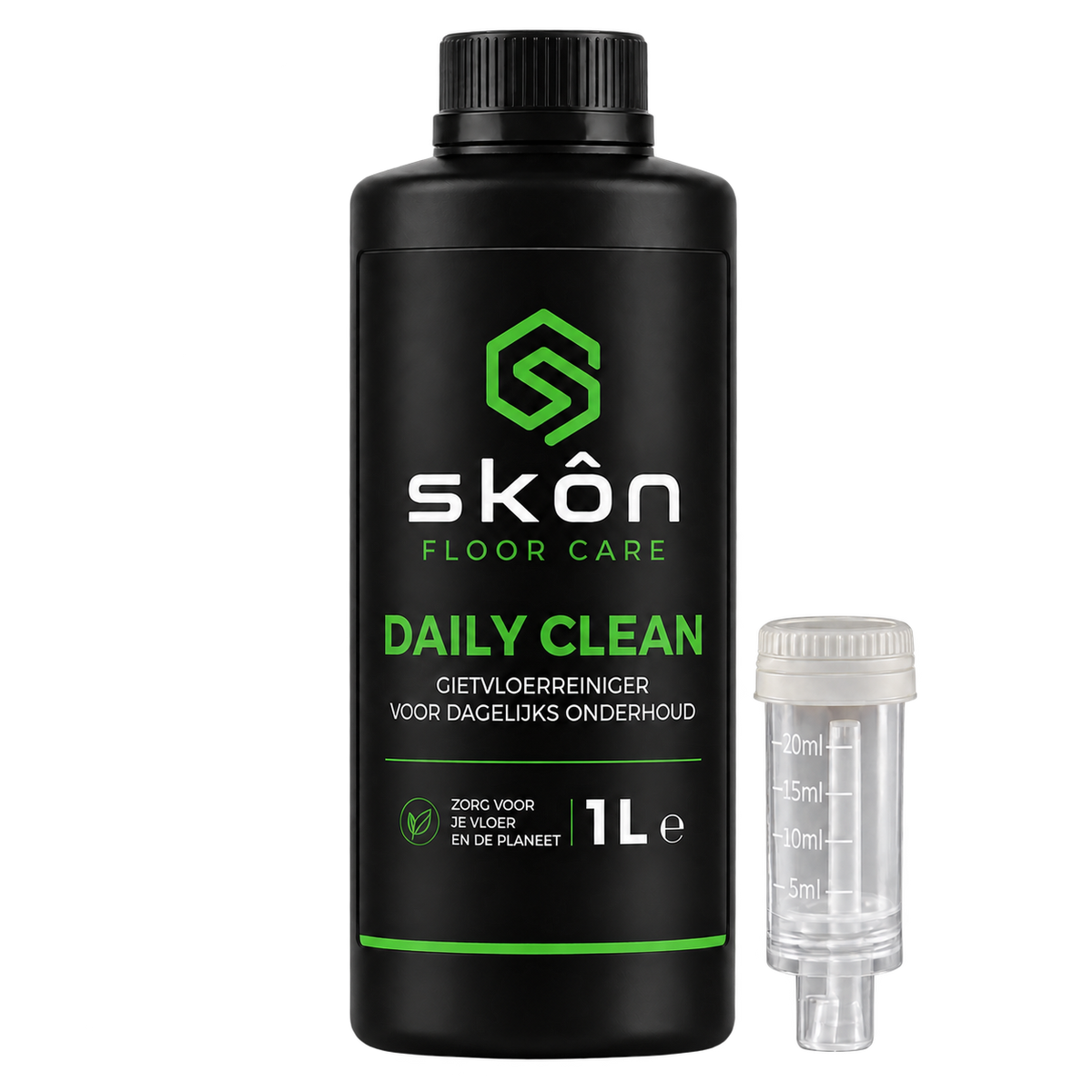 SKÔN Daily Clean gietvloerreiniger 1 liter met transparante doseerdop
